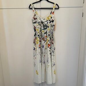 NWT La Ligne Madeleine Dress White Floral